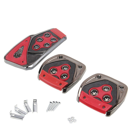 3 Pcs Non-Slip Manual CS-375 Car Pedals kit Pad Covers Set