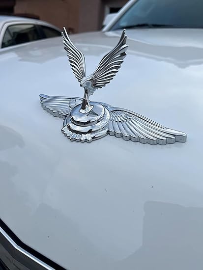 Chrome Flying Eagle Logo Car Hood Ornament Metal Stickers Hood Ornaments for Trucks Auto 3D Stand Decal Bonnet Univeral Emblem Badge