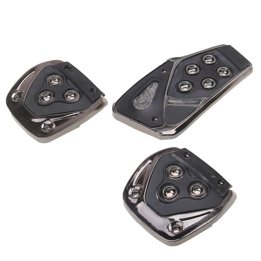 3 Pcs Non-Slip Manual CS-375 Car Pedals kit Pad Covers Set