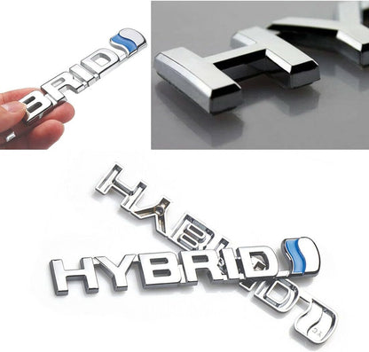 3D Metal Hybrid Emblem Fender 3D Badge Logo Decal Replacement for Universal Car Side Fender Rear Trunk