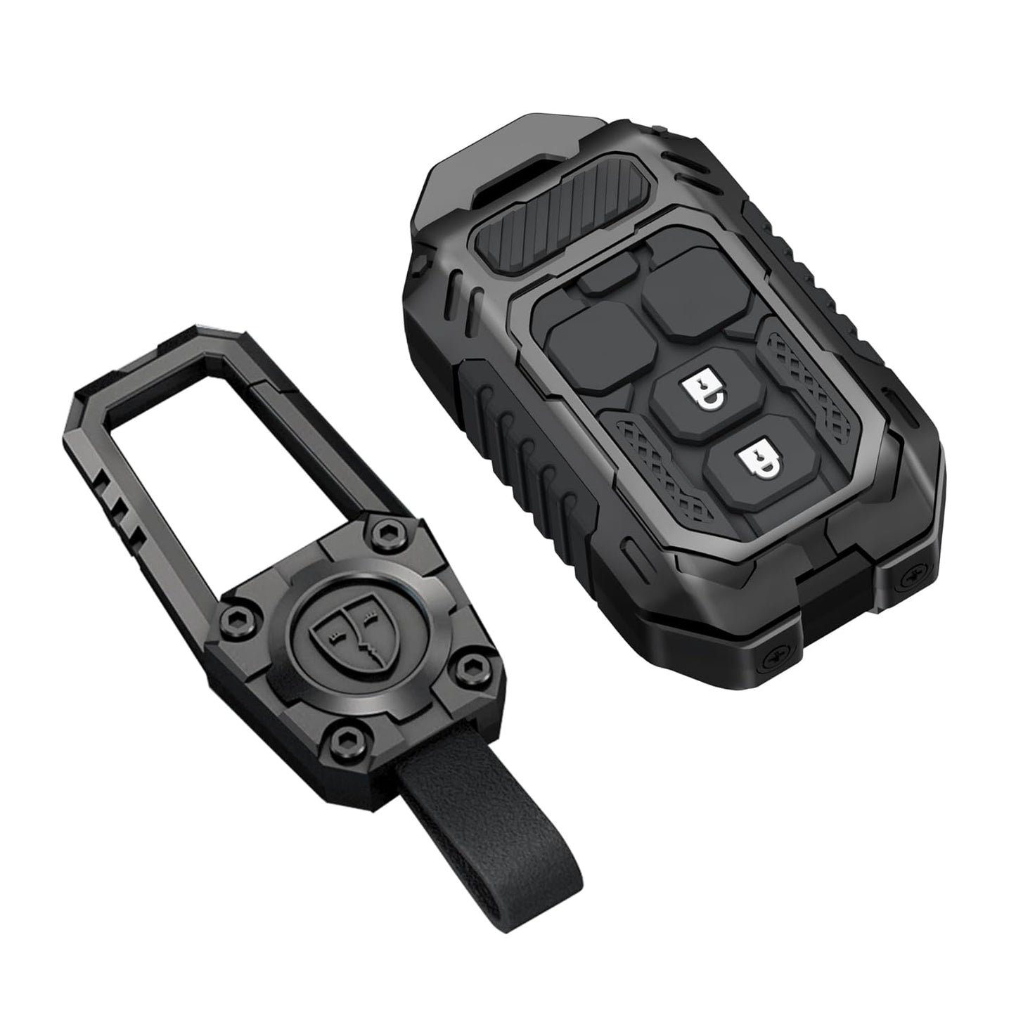 Premium Metal Black Transformer Series Soft Silicon Key Cover for Maruti Suzuki