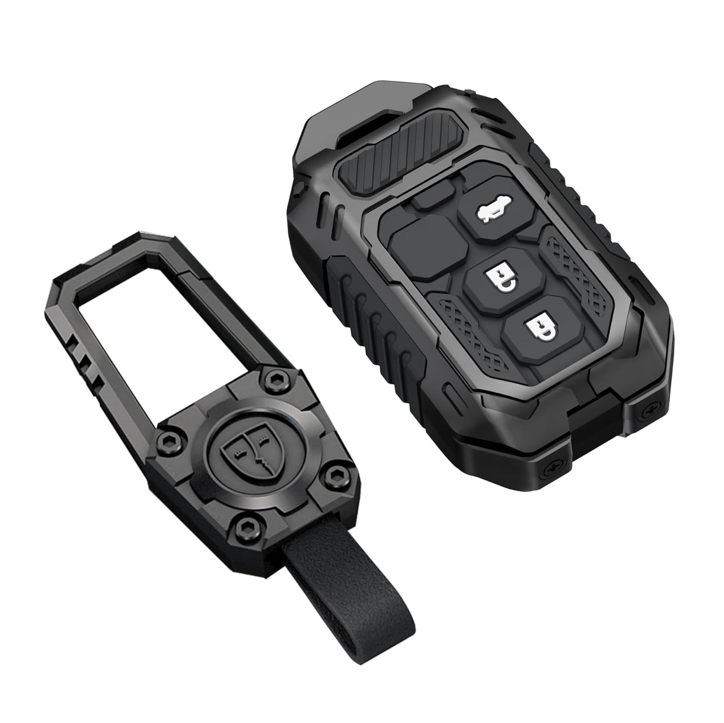 Premium Metal Black Transformer Series Soft Silicon Key Cover for Maruti Suzuki