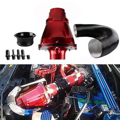 Caroxygen Universal Car Air Filter Mushroom Head Automotive Flow Air Filter Apollo CIS Closed Intake System Air Intake Kit High Flow 70MM | Universal Air Intake Kit System