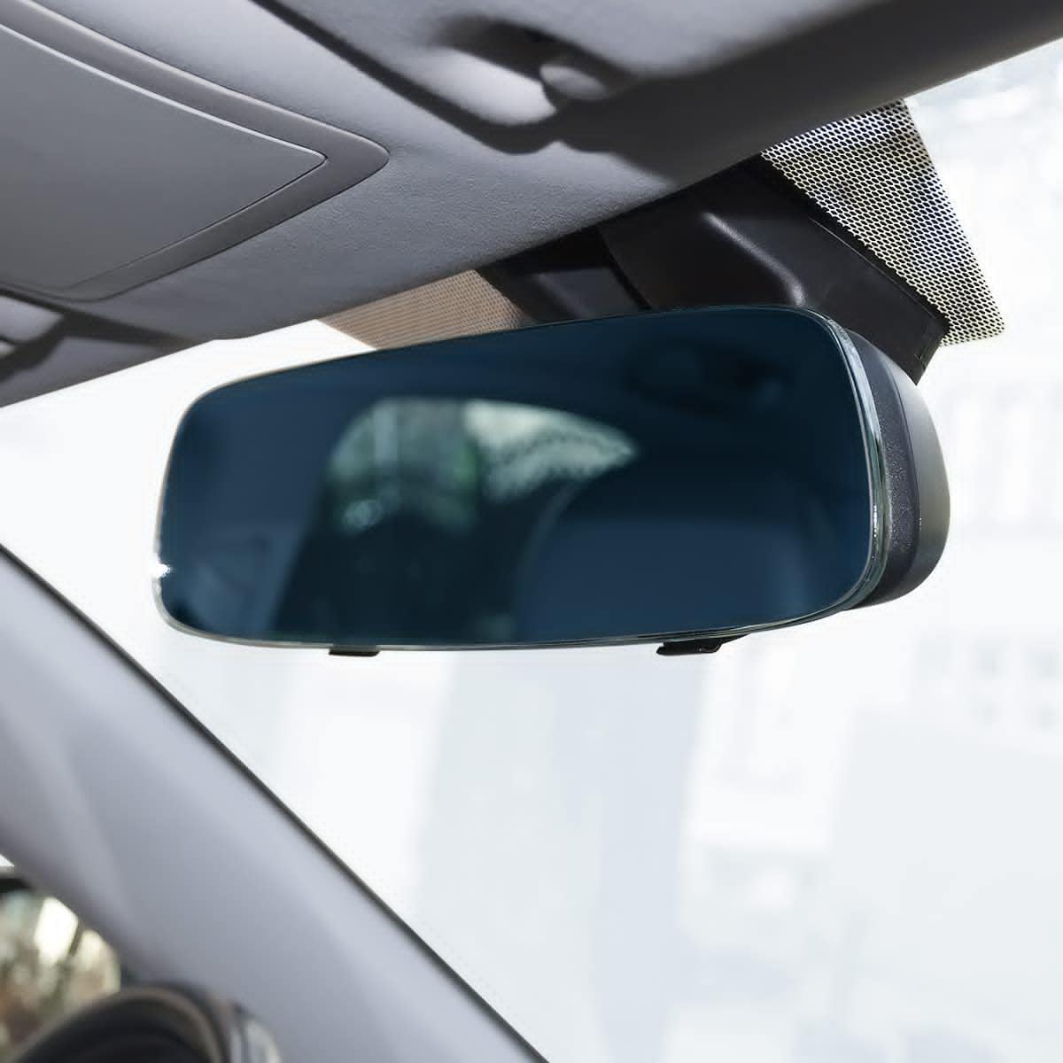Rear View Mirror 11.8", Wide Angle Rear View Mirror Frameless Universal Panoramic Rearview Mirror, Convex Car Interior Mirror to Reduce Blind Spot Effectively for Cars SUV Trucks Universal