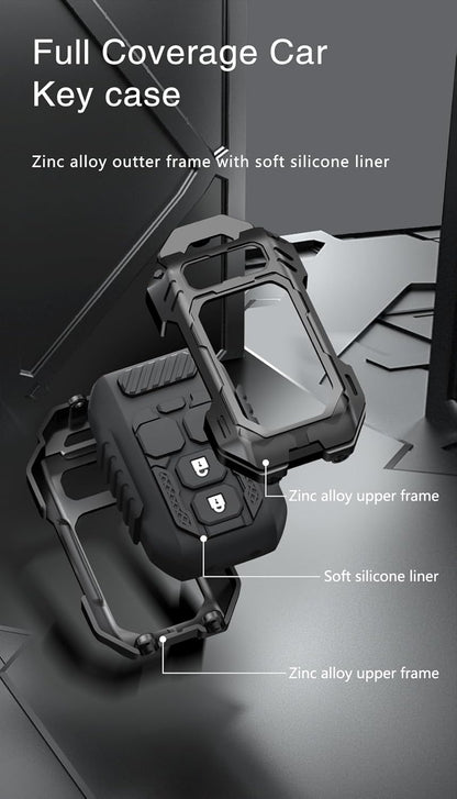 Premium Metal Black Transformer Series Soft Silicon Key Cover for Maruti Suzuki