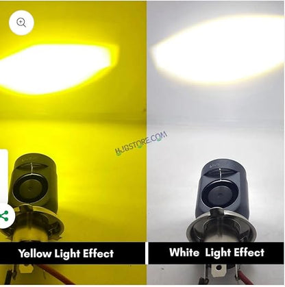 CarOxygen LIU HJG Motorcycle LED Headlight Bulb Yellow/White With H4 Fitting (12V-36V) (30W-50W, pack Of 1)