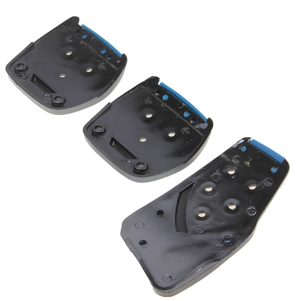 3 Pcs Non-Slip Manual CS-375 Car Pedals kit Pad Covers Set