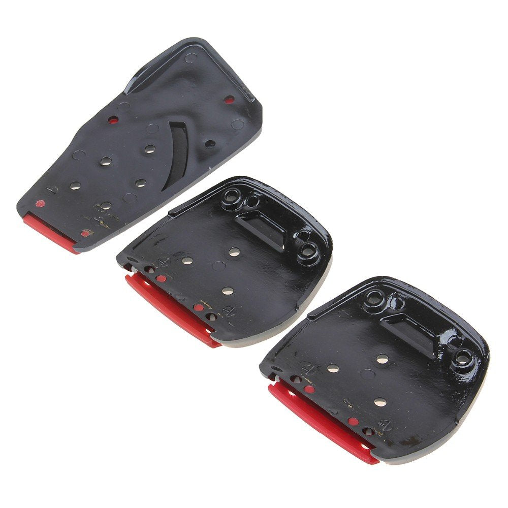 3 Pcs Non-Slip Manual CS-375 Car Pedals kit Pad Covers Set