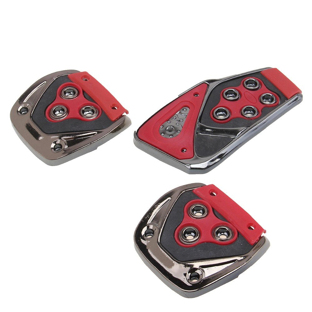 3 Pcs Non-Slip Manual CS-375 Car Pedals kit Pad Covers Set