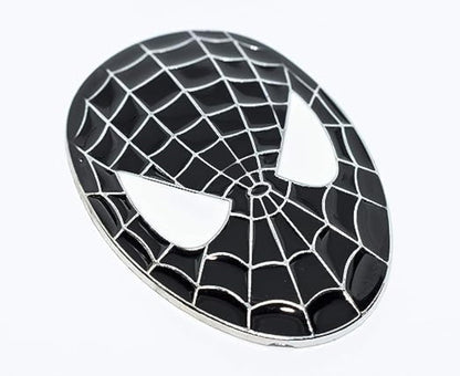Alloy Metal Brand Car Spiderman Face Emblem Spider Sticker Vehicle Decal Badge