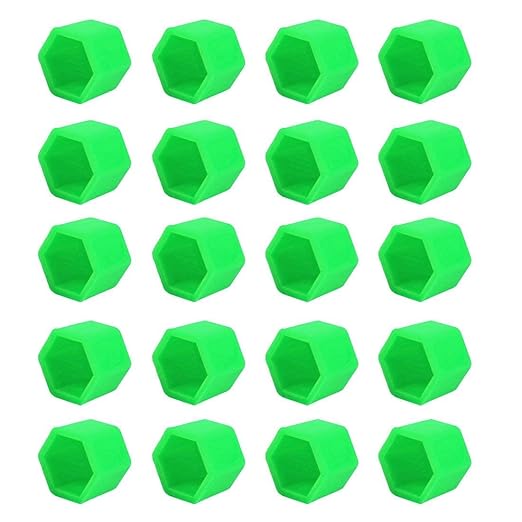20pcs 19mm Silicone Wheel Lug Nut Covers Hub Screw Rim Bolt Rustproof Tyres Screw Caps Protection Universal Decoration for Car