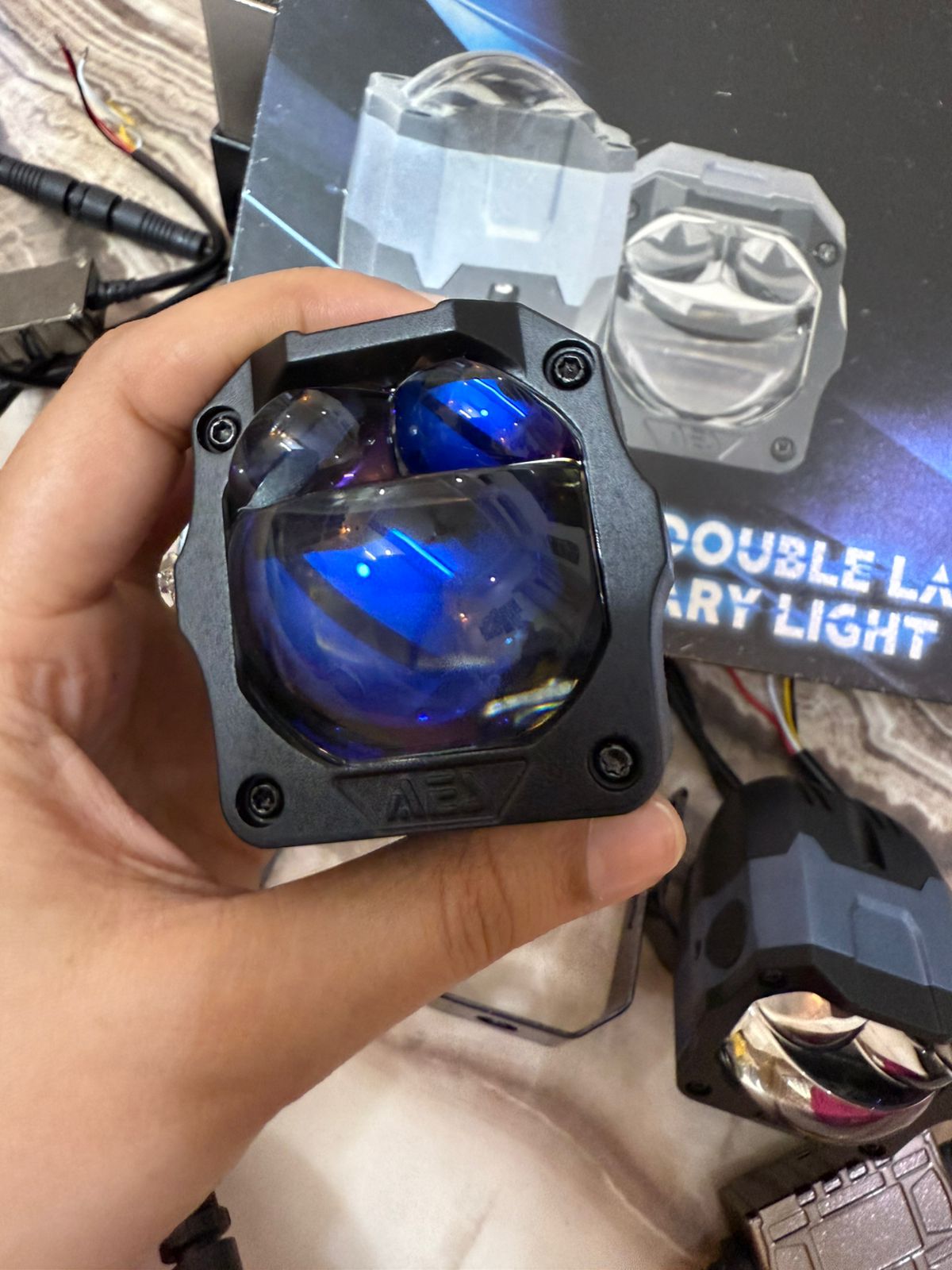 Aes Warrior 2" Double Laser Bi-LED Auxiliary Light- 120 watt - 1 Year Waranty