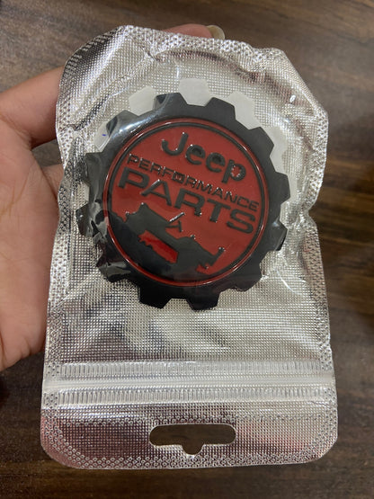 Jeep Performance Parts Emblem Sticker for All Jeep Cars, Metal (Black)