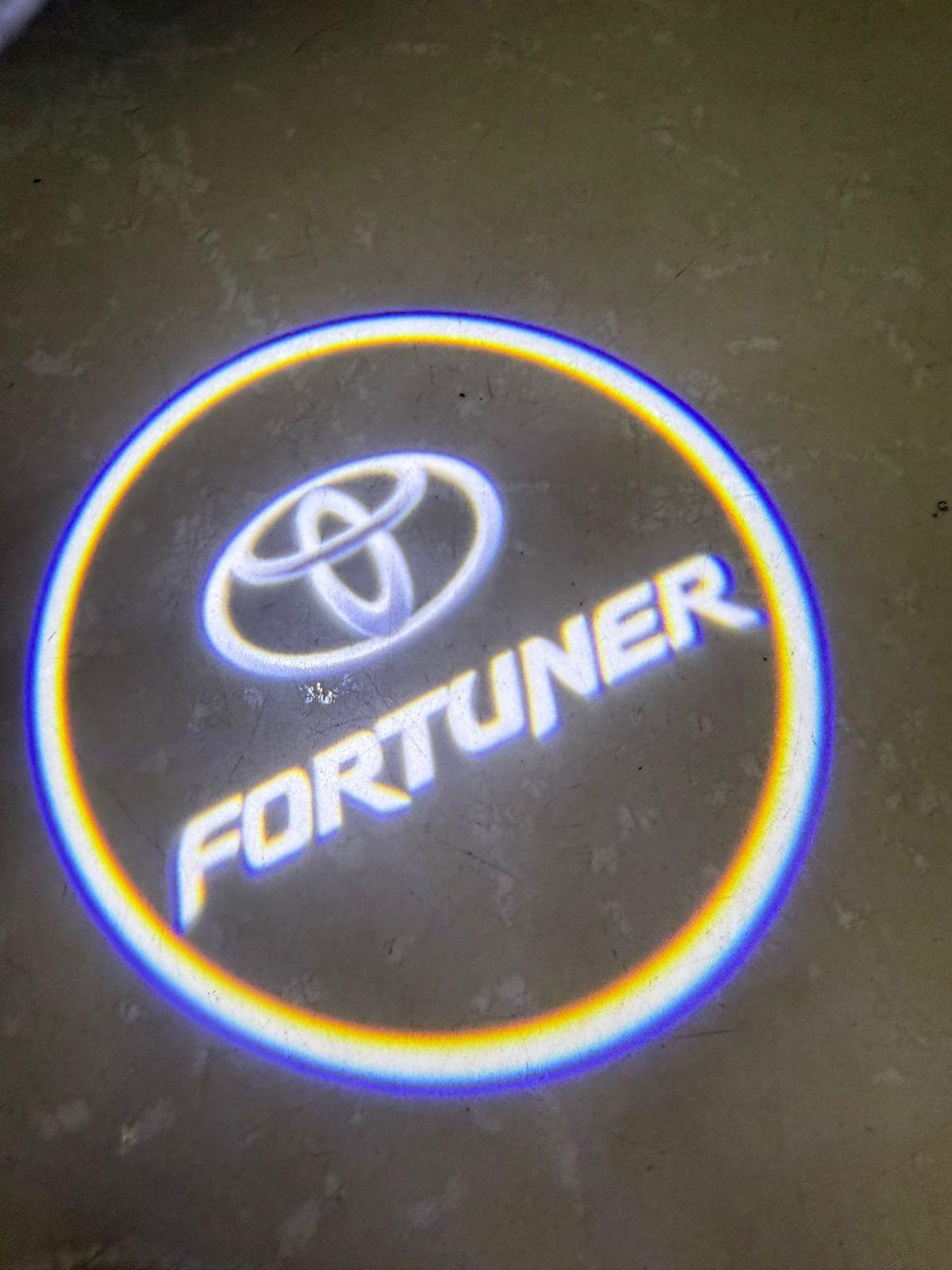 Car door led lighting entry plug and play ghost shadow light projector/welcome lamp logo for toyota fortuner new 2 pieces