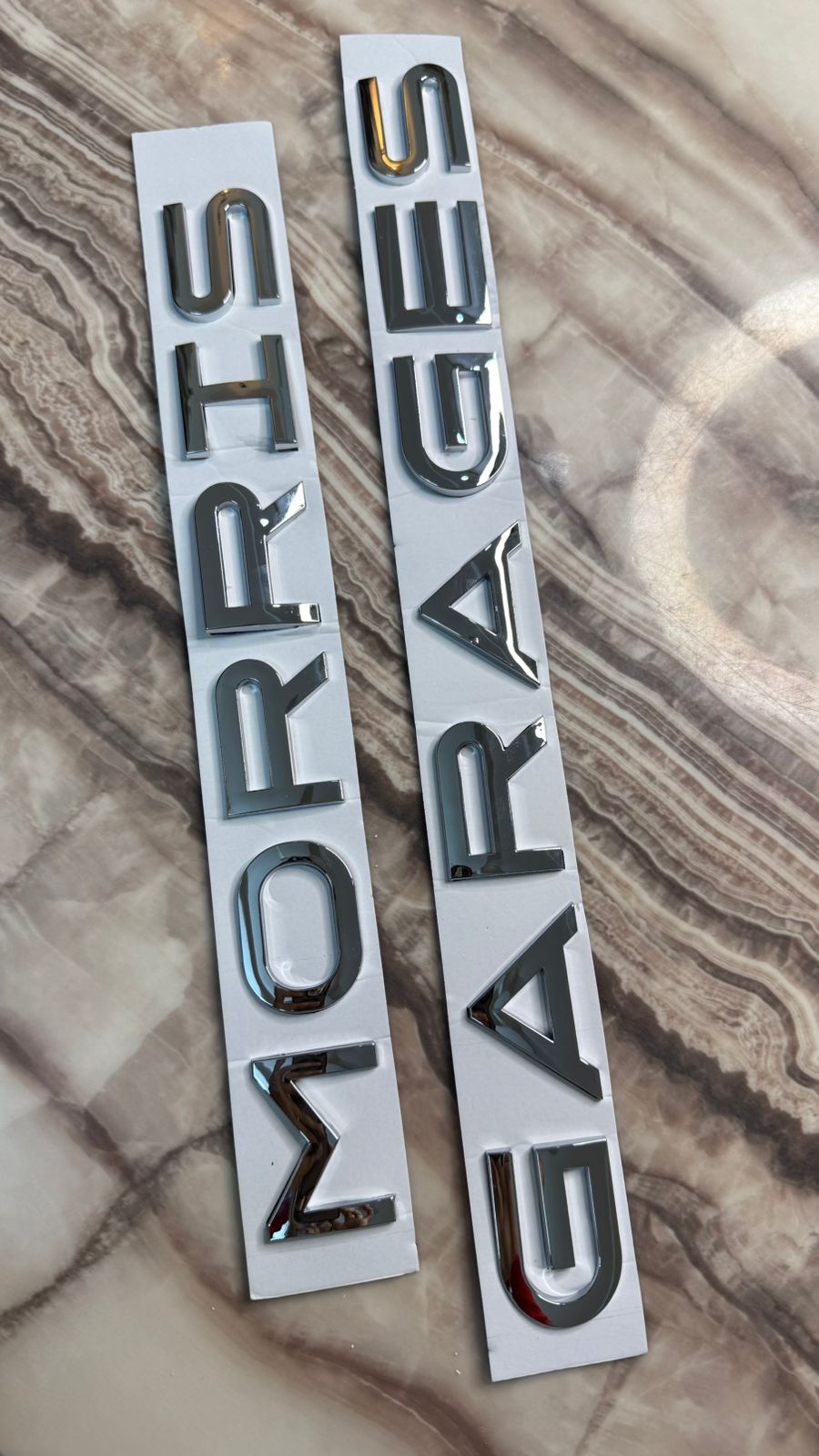 MORRIS GARAGES 3D Bonnet Letters 3D Alphabets Chrome,morris Car