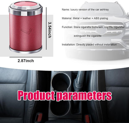 Caroxygen Cigarette Ashtray for Car/Home/Office (RED)