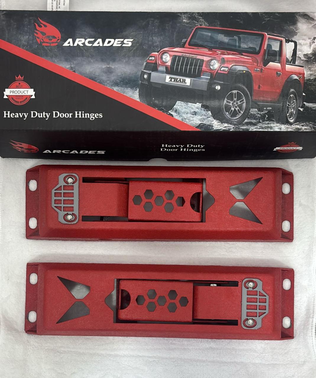 Caroxygen Door Hinges for Mahindra Thar | Premium Metal Door Hinge Thar Set of 2| Rugged Off-Road Styling Accessories |