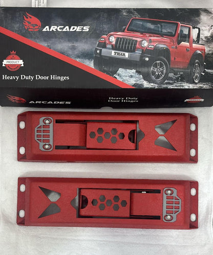 Caroxygen Door Hinges for Mahindra Thar | Premium Metal Door Hinge Thar Set of 2| Rugged Off-Road Styling Accessories |