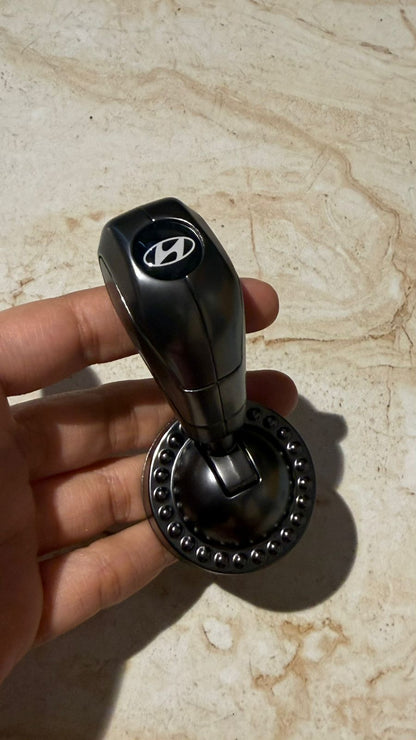 Engine Start Stop Button Cover & Steering Wheel Knob Cover | Premium Car Interior Accessories | Universal Fit | Stylish Black Finish