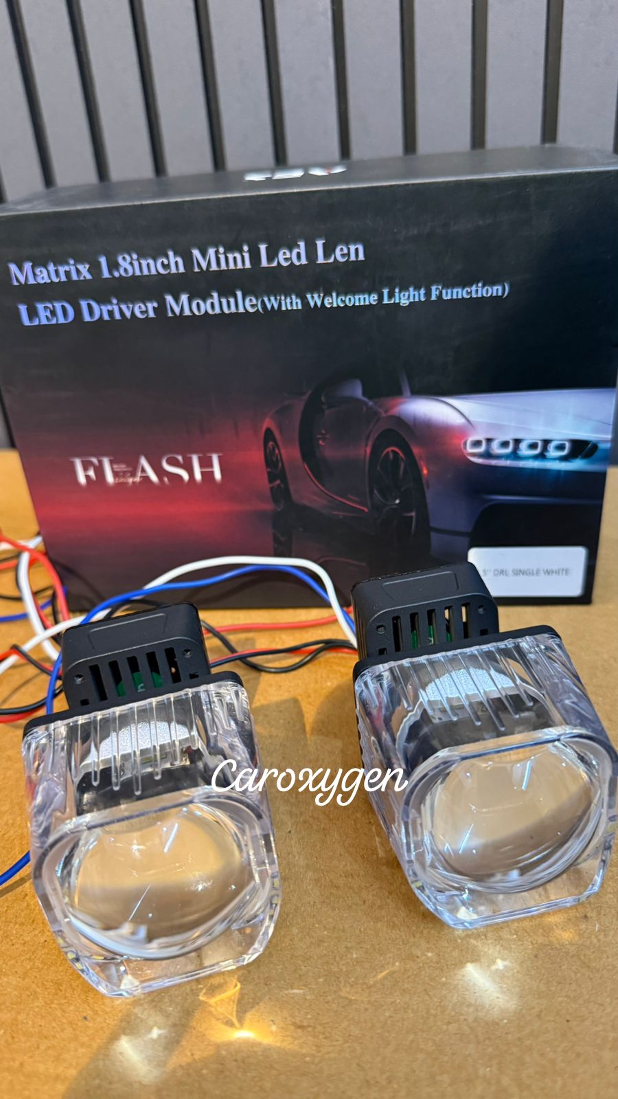 Matrix 1.8 Inch Mini LED Lens DRL Light with Welcome Function | Single White DRL | Car Headlight Projector Module