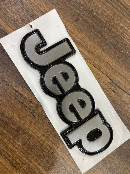 Jeep Letters Sticker for Cars, Jeep, Metal Badge