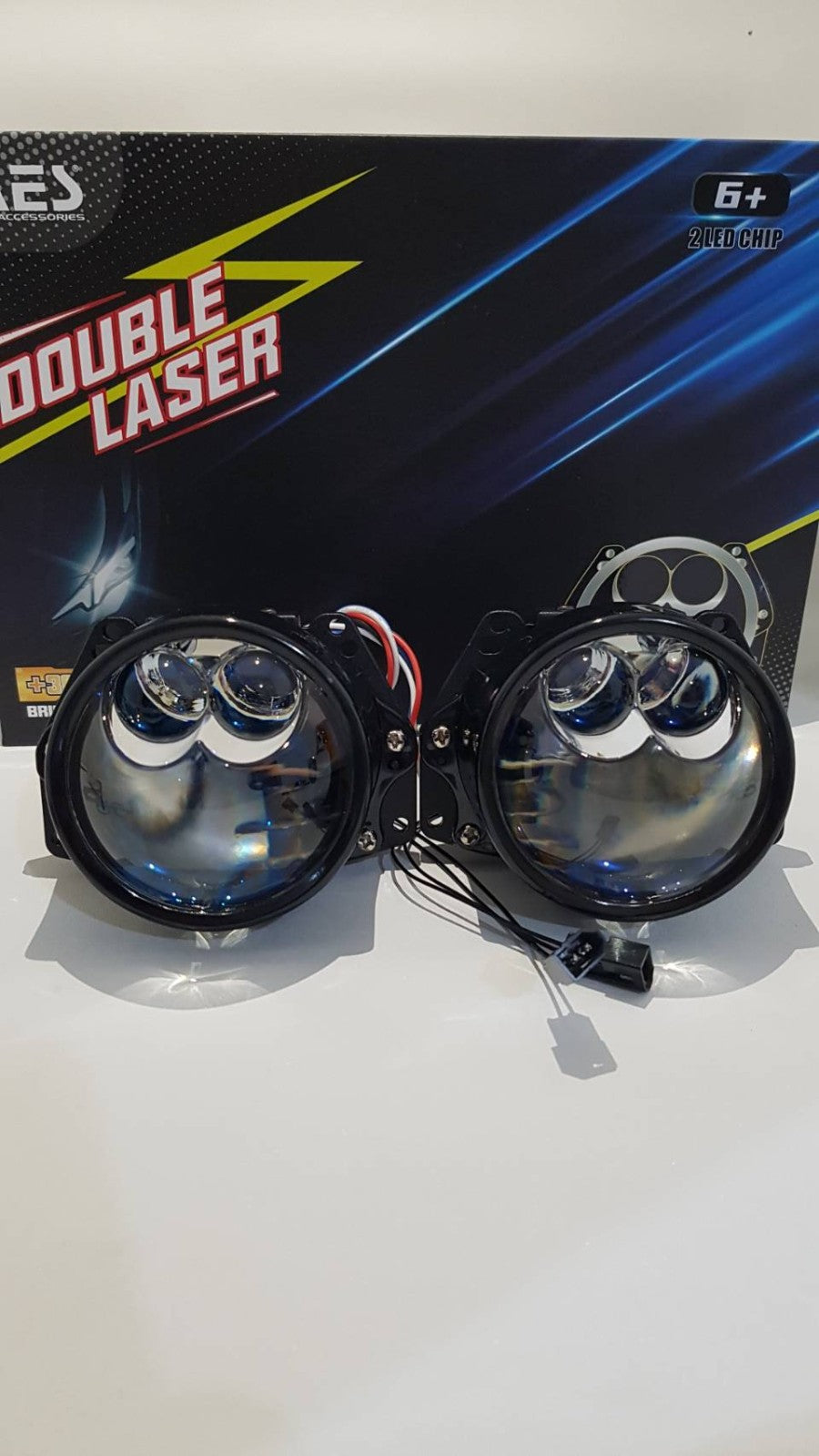Aes Projector Bi Led Biled Double Laser AES 3 Inch Double Laser UX2 140watt/Pair
