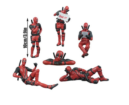 Deadpool Car Accessories, Ornament Action Figure, Car Marvel Interior Decoration Personality Anime DeadPool Action Mini Doll For Car Goods Car Interior Accessories Decoration