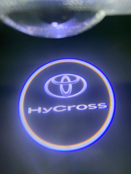 Wireless Car Welcome Logo Shadow Projector Ghost Lights Kit Compatible for Hycross Cars (Pack of 2)