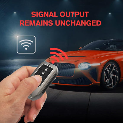 Caroxygen Metal Silicon Key Cover Compatible with Honda City, Civic, ,Elevate, Jazz, Amaze, CR-V, WR-V, 3 Button Smart Key
