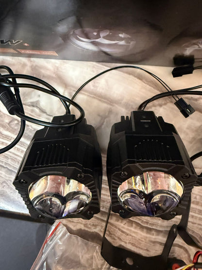 AES Warrior-2 Auxiliary Light (120W Dual Direct Laser Beam) - Tri Colour