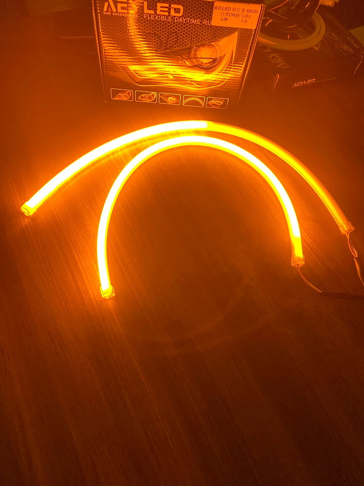 AES Led Flexible DRL Led Strip 60cm Running Light Universal Led Strip 60CM Sequential DRL 12V DC