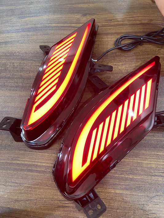 Rear Bumper Led Reflector/DRL for XUV 700 SET OF 2( 4 wires) with Matrix Running Indicator Type B