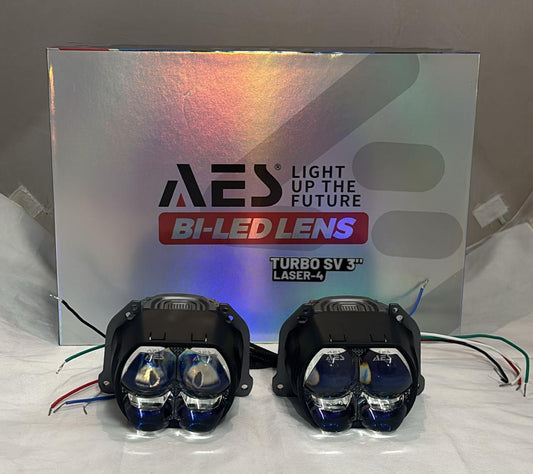 AES BI-LED Projector Lens 3 Inch Turbo SV LASER-4