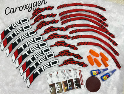 Logo Stickers Accessories for Car, Tyre Decor Sticker and Decal, Wheel Stickers for Car & Bike