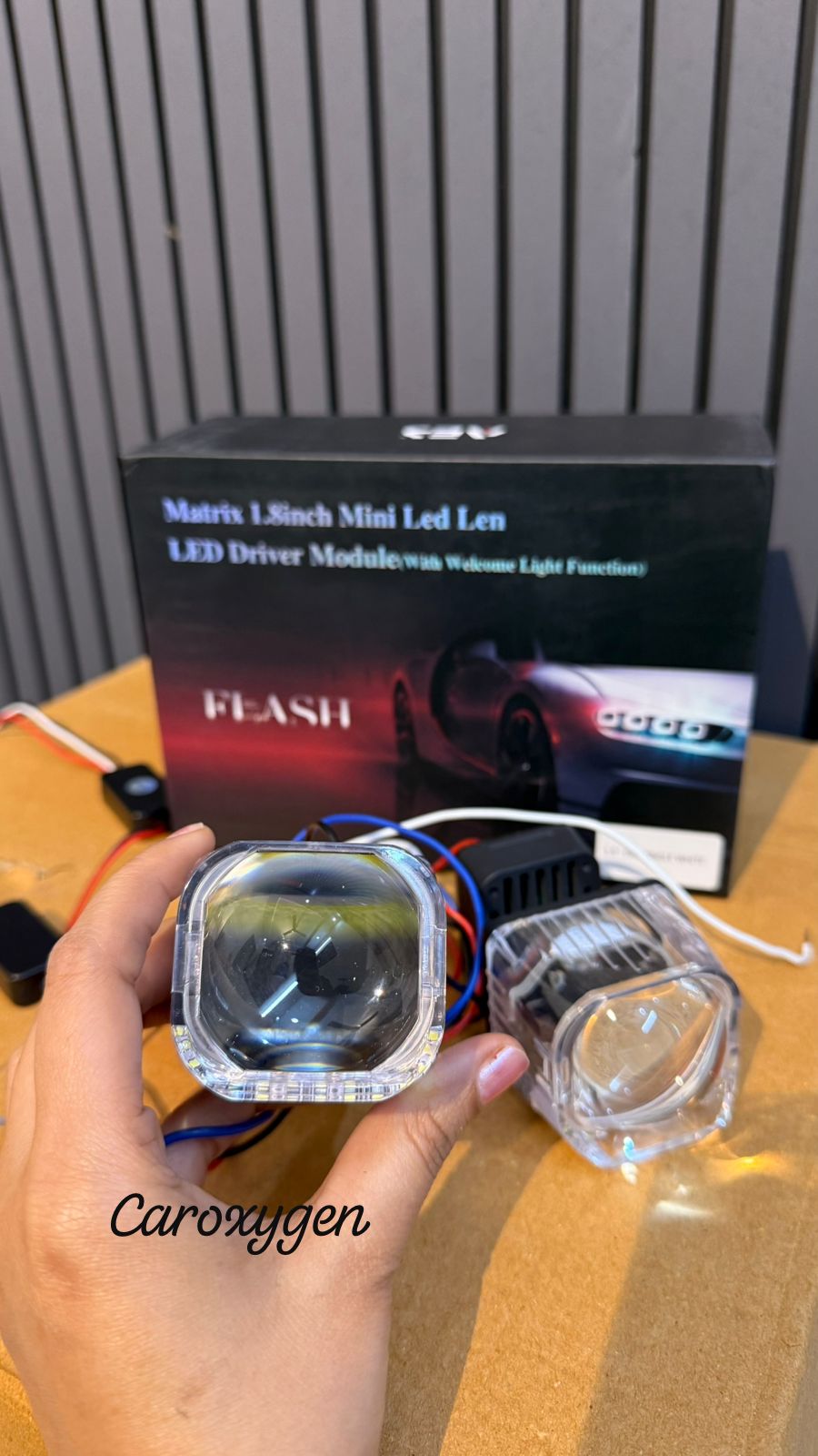 Matrix 1.8 Inch Mini LED Lens DRL Light with Welcome Function | Single White DRL | Car Headlight Projector Module