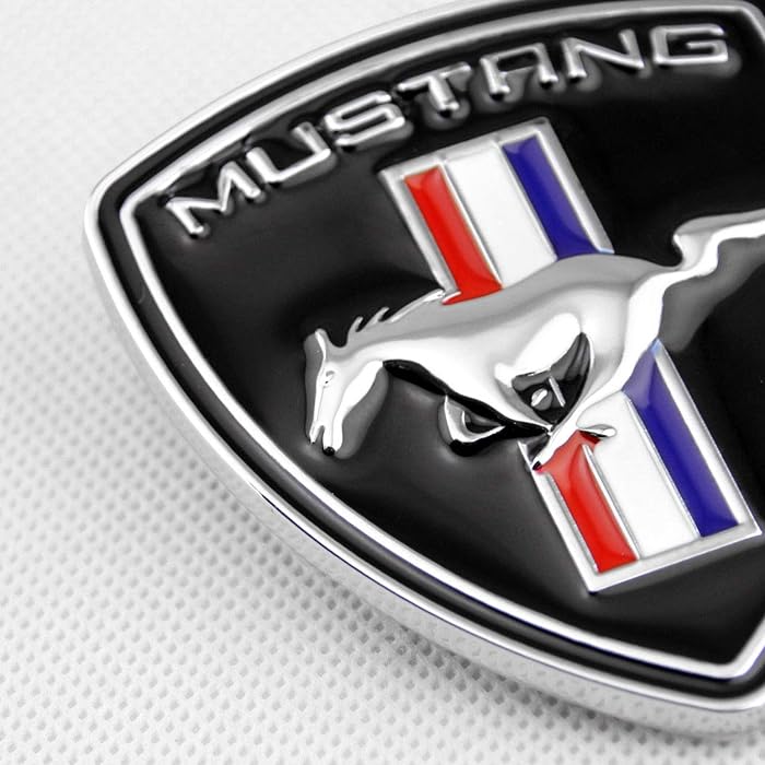 D Metal Running Horse Pony Car Side Fender Rear Trunk Emblem Badge Grille Emblem Decals For Ford Mustang GT Accessories