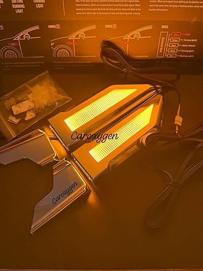 Muitifunctional LED Side vent light Driving Light with Turn Signal with cruze light (silver)