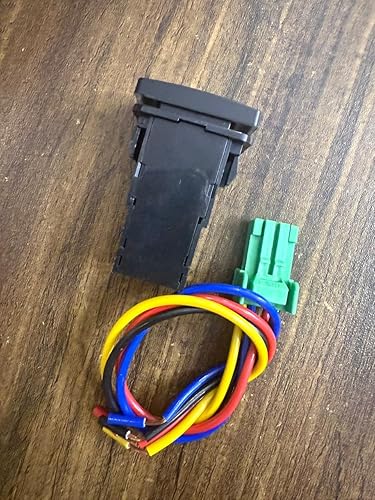 Caroxygen Button Switch, Fog Lamp Switch Environmental Friendly with Cable for Car