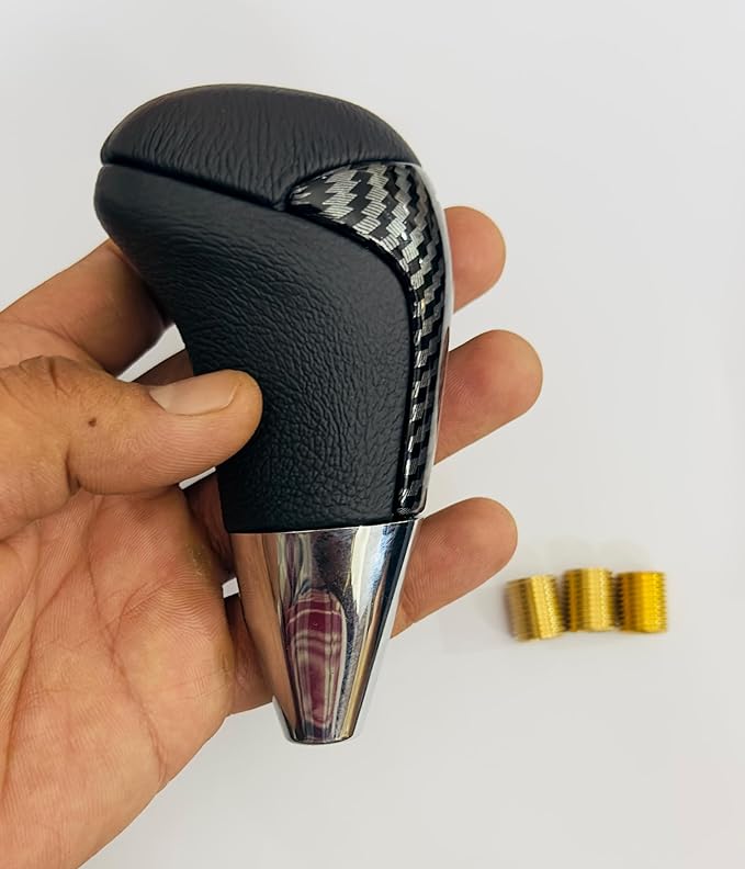 Carbon Design TRD Gear Knob Universal Gear Shifter Knob Lever for Most Manual Car with 3 Adapters TRD Versatile Sport Gear Shift Knob