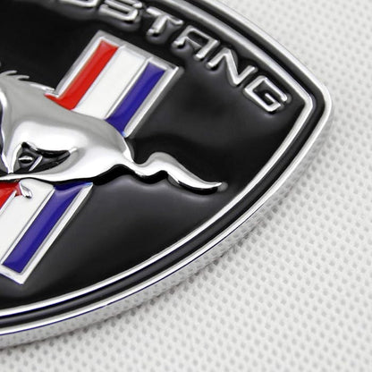 D Metal Running Horse Pony Car Side Fender Rear Trunk Emblem Badge Grille Emblem Decals For Ford Mustang GT Accessories