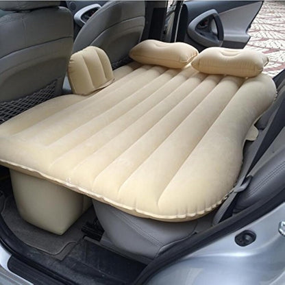 Premium Car Inflatable Bed with Pump & 2 Air Pillow|Quick Inflatable Back Seat Bed|Car Inflatable Mattress|Car Bed Mattress|Car Bed For Kids,Travel,Trips,Camping,Picnic,Pool & Beach|Universal Fit|