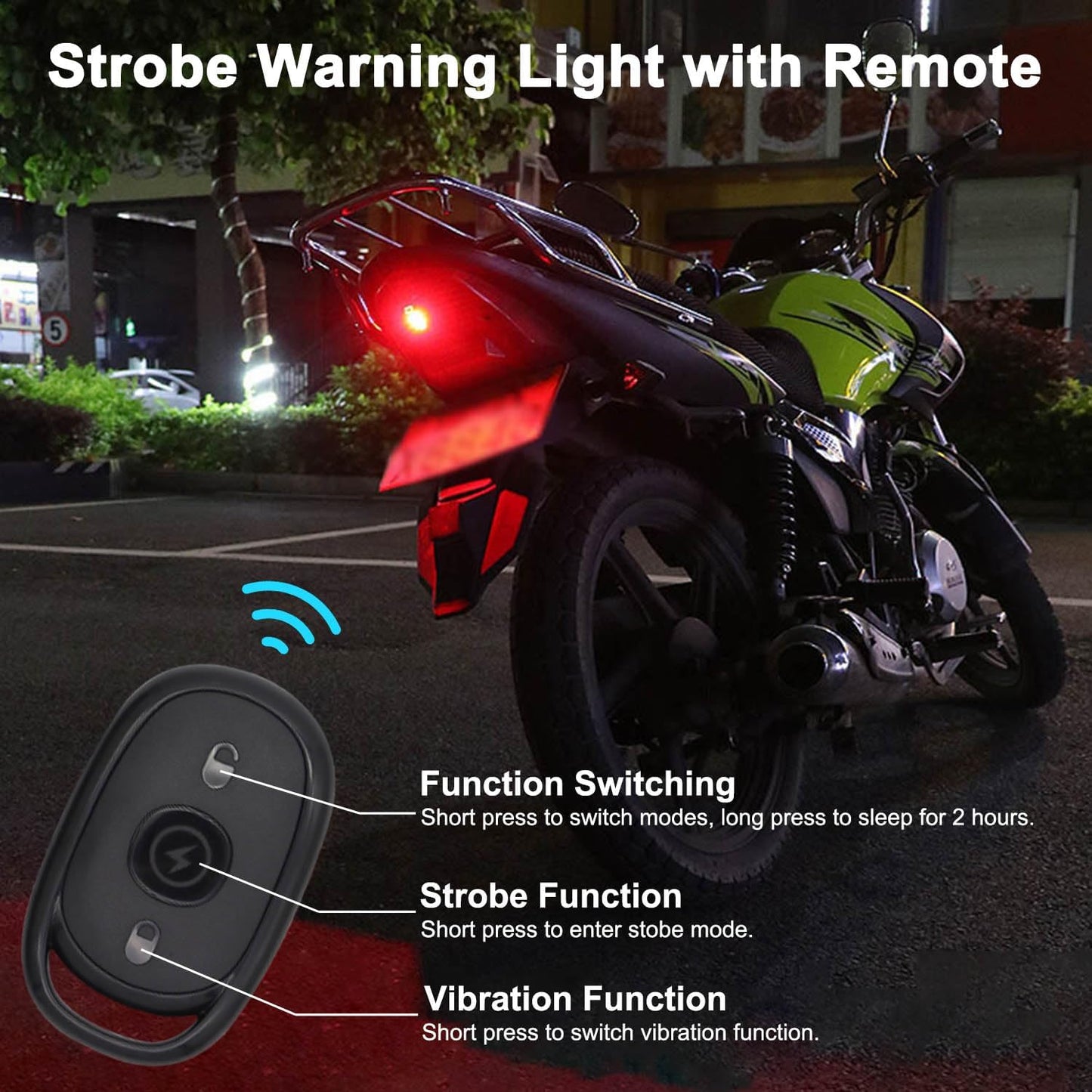 Wireless LED Strobe Lights with Remote Control, High Brightness 7 Colors USB Charging Led Drone Anti-Collision Lights Night Warning Light for Car Motorcycle Aircraft Bike RC