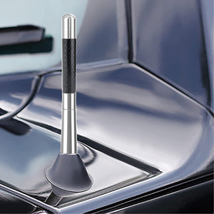 Universal Car Antenna Mast Carbon Fiber Truck Vehicle Replacement Short Antenna 4.7 inch Compatible with Ford, Dodge, Jeep, Toyota, Nissan, Mazda
