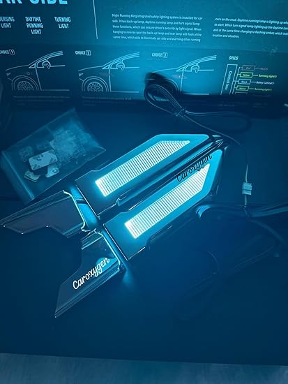 Muitifunctional LED Side vent light Driving Light with Turn Signal with cruze light (silver)