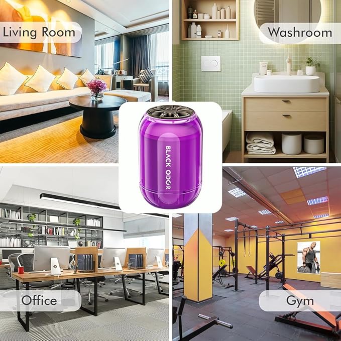 BLACK ODOR BO-8 Big Size Car Air freshener | 180G | Remove bad odors Air Freshener |Long-Lasting Fragrance for Car, Home & Office | Natural Fragrance Oil-Based Scent Last up to 60 Days (White Musk)