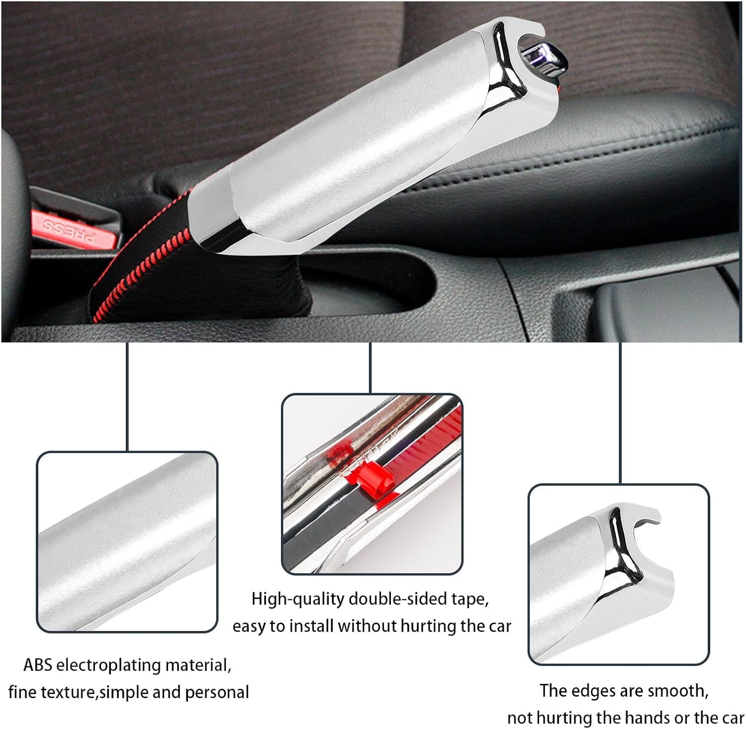 Carbon Fiber Color ABS Parking Handbrake Cover For Honda Accord Crosstour