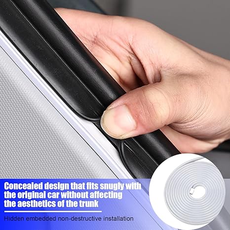 Car Trunk LED Strip Light, 167INCH Silicone Flexible Cuttable Vehicle Trunk Cargo Ambient Lighting, Waterproof Bright Auto Trunk Interior Lamp Decoration, Universal for SUV RV Truck (White)