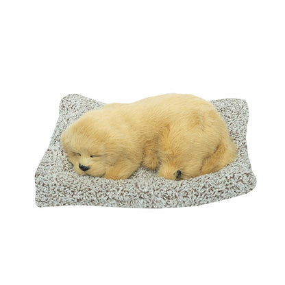 CarOxygen - Car Interior Decoration Sleeping Dog Decor Car Ornament ABS Toy Auto Dashboard Ornaments