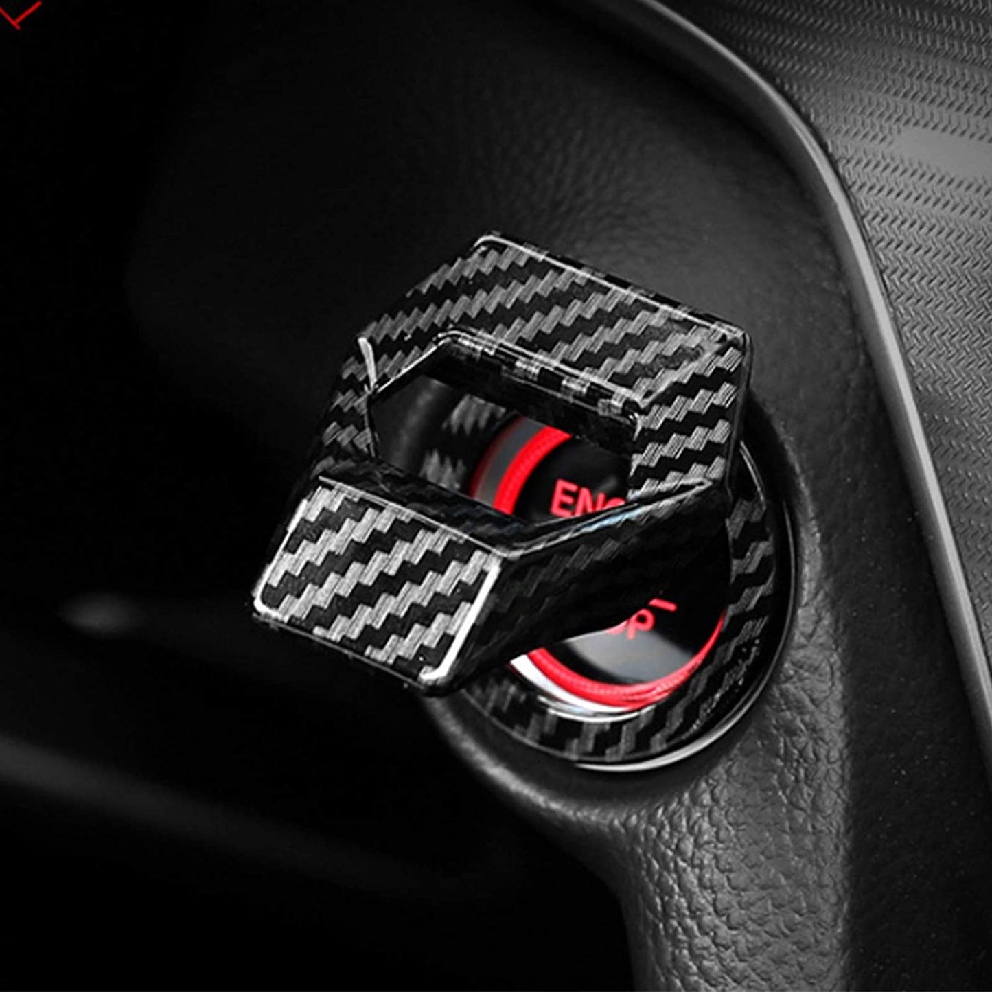 Car Engine Start Stop Button Cover Push Start Button Cover Car Engine Decoration Cover