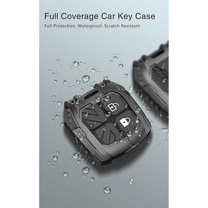 Premium Metal Black Transformer Series Soft Silicon Key Cover for Maruti Suzuki